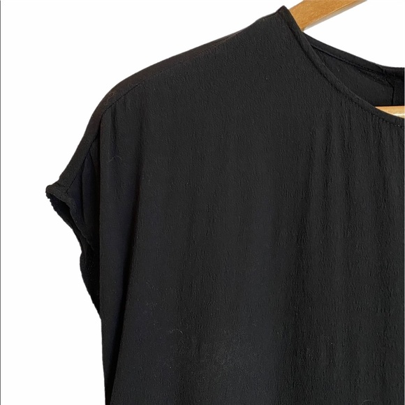 Madewell Crewneck Button Back Black Preppy Mini Dress XS Extra Small - Picture 9 of 16